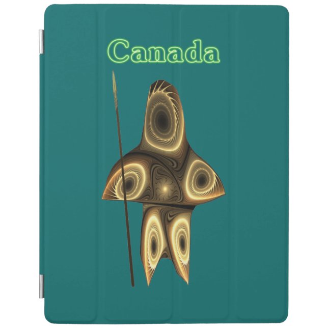 Fractal Inuit Hunter - Canada iPad Smart Cover (Front)