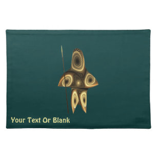Fractal Inuit Hunter Cloth Placemat