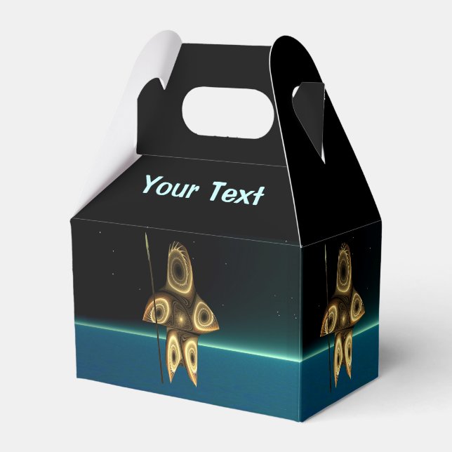 Fractal Inuit Hunter Favor Boxes (Front Side)