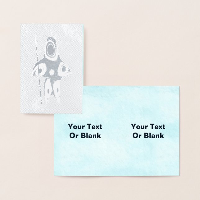 Fractal Inuit Hunter Foil Card (Display)