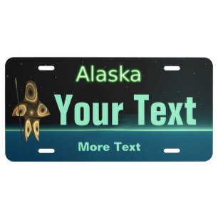 Fractal Inuit Hunter License Plate