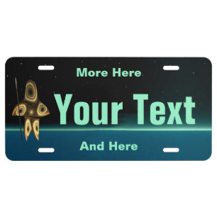 Fractal Inuit Hunter License Plate