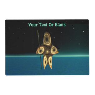 Fractal Inuit Hunter Placemat