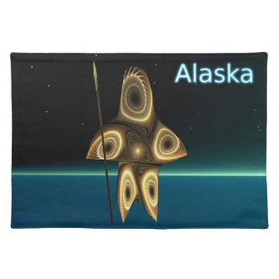 Fractal Inuit Hunter Placemat