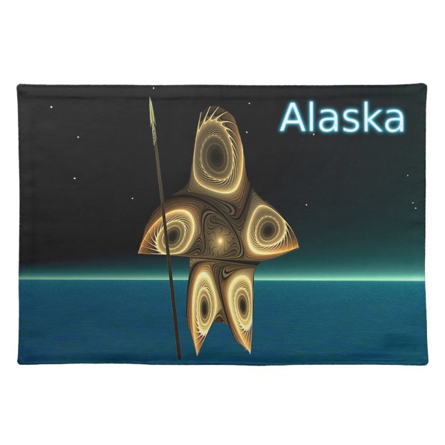 Fractal Inuit Hunter Placemat (Front)