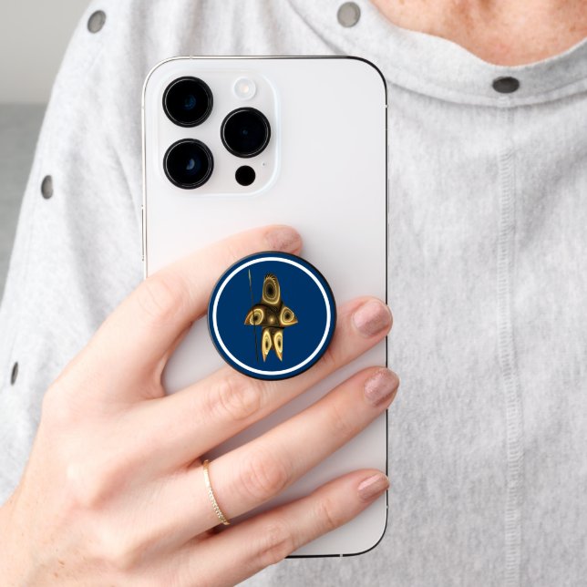 Fractal Inuit Hunter PopSocket (Hand)