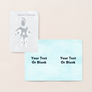 Fractal Inuit Hunter - Season's Greetings Foil Card
