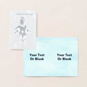 Fractal Inuit Hunter - Season's Greetings Foil Card