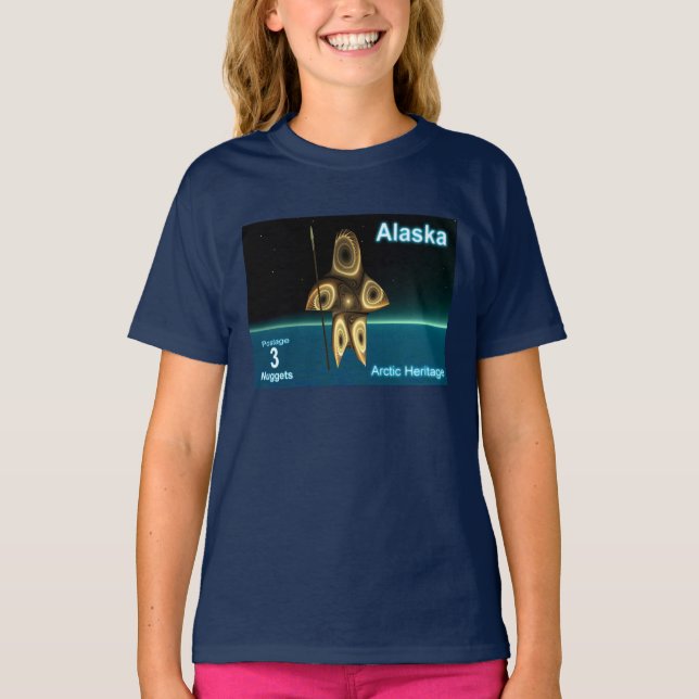 Fractal Inuit Hunter T-Shirt (Front)