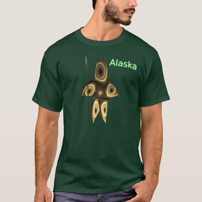 Fractal Inuit Hunter T-Shirt (Front)