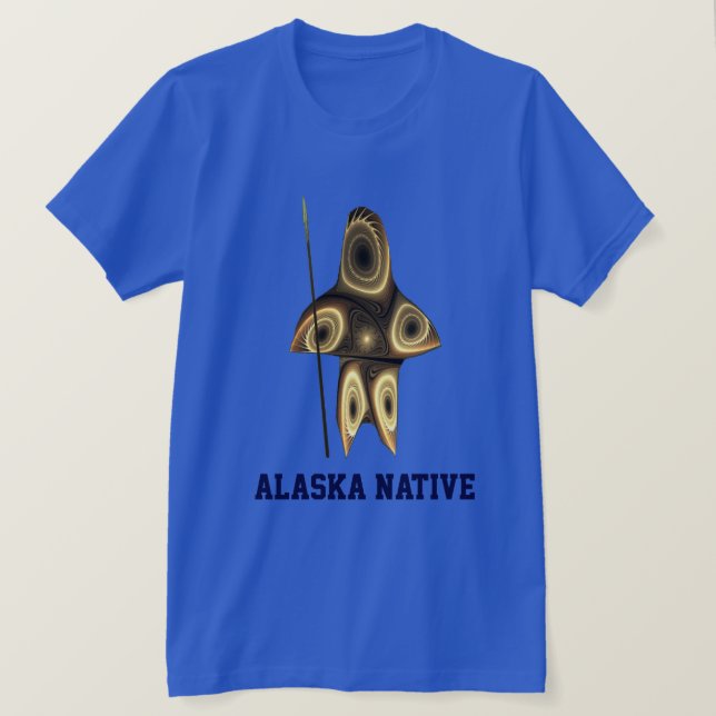 Fractal Inuit Hunter T-Shirt (Design Front)