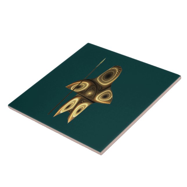Fractal Inuit Hunter Tile (Side)