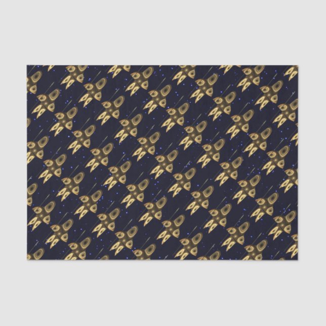 Fractal Inuit Hunter Tissue Paper (Front)