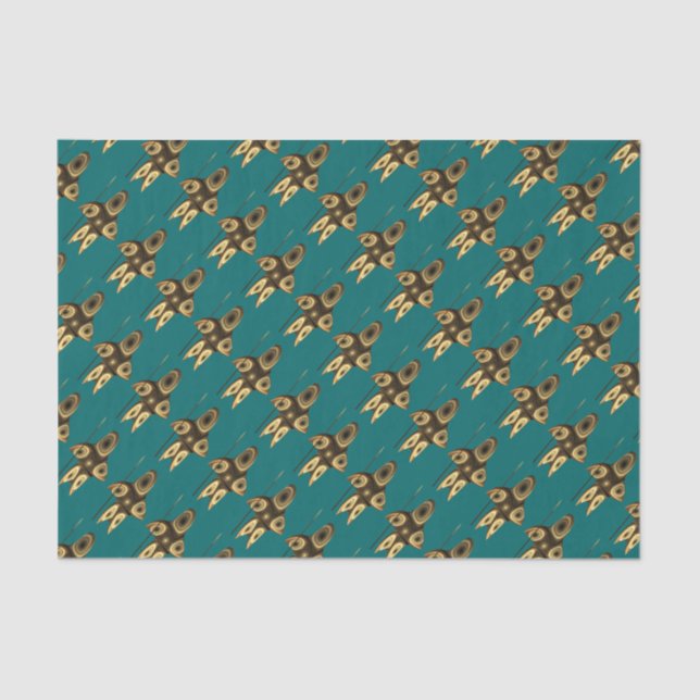 Fractal Inuit Hunter Tissue Paper (Front)
