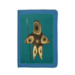 Fractal Inuit Hunter Trifold Wallet