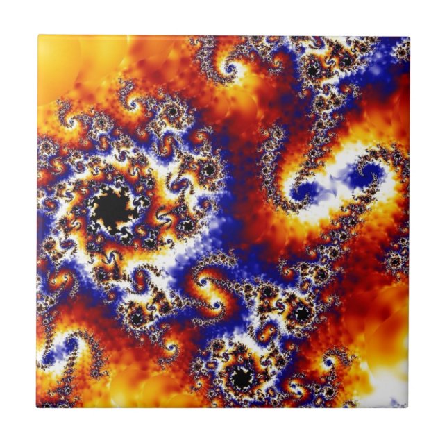 Fractal.jpg Ceramic Tile (Front)