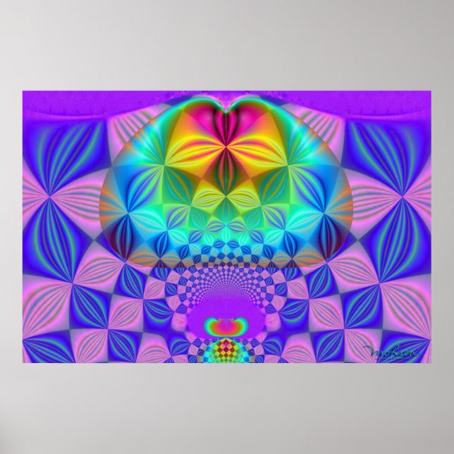 Fractal Karl Marx Poster (Front)