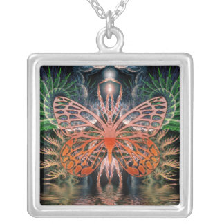 Fractal Lady Butterfly Necklace