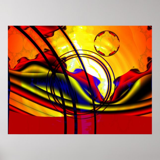 Fractal landscape poster (Front)