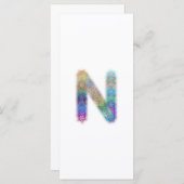 Fractal letter N monogram (Front/Back)