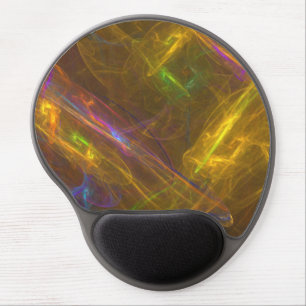 Fractal Light Ergonomic Gel Mousepad