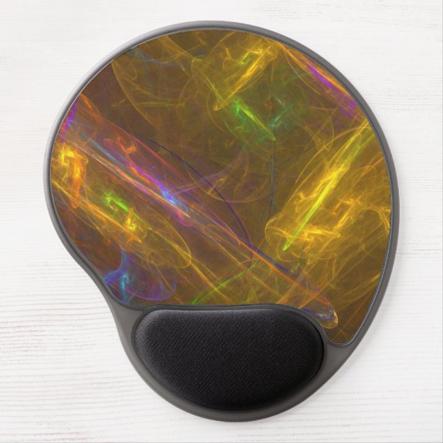 Fractal Light Ergonomic Gel Mousepad (Front)