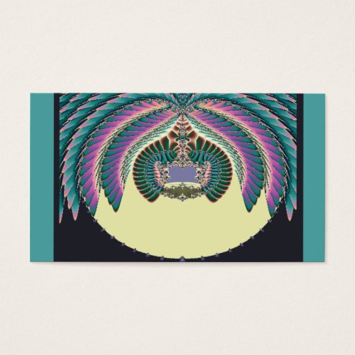 Customizable Fractal Lignt and Lampshade Business Card Templates