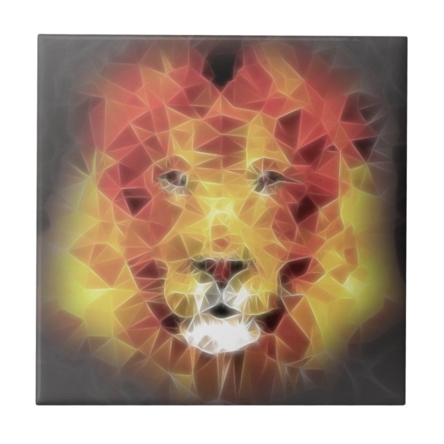Fractal lion tile (Front)