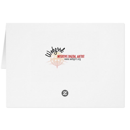 Fractal LOVE Card (Back Horizontal)