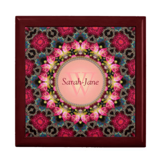 Fractal Love Roses Monogram Gift Box