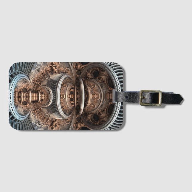 Fractal Luggage Tag (Front Horizontal)