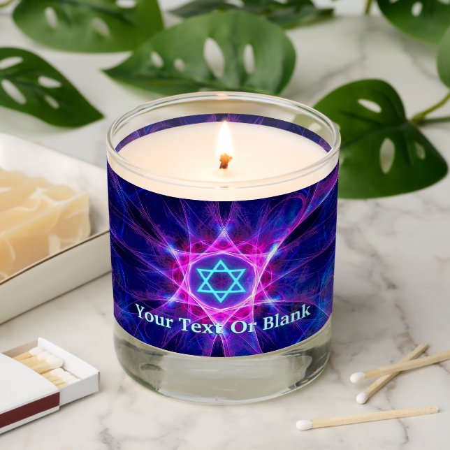 Fractal Magen Bet Scented Candle (Lit)