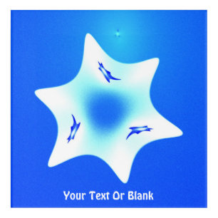 Fractal Magen Lavan Acrylic Print