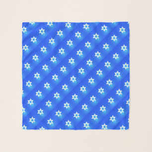 Fractal Magen Lavan (White Star) Scarf