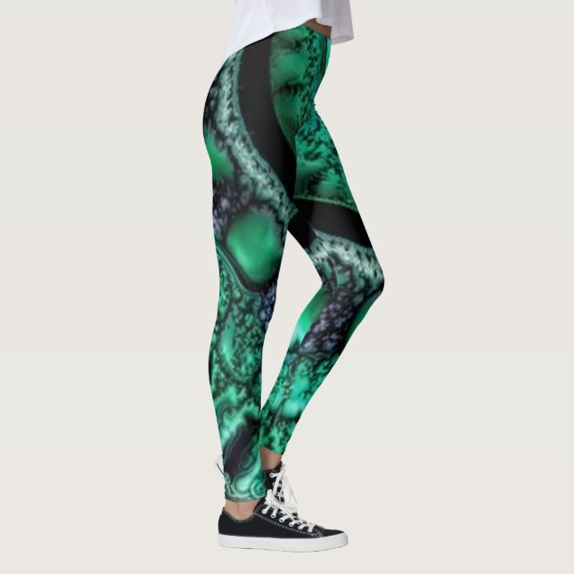Fractal malachite2 leggings (Right)
