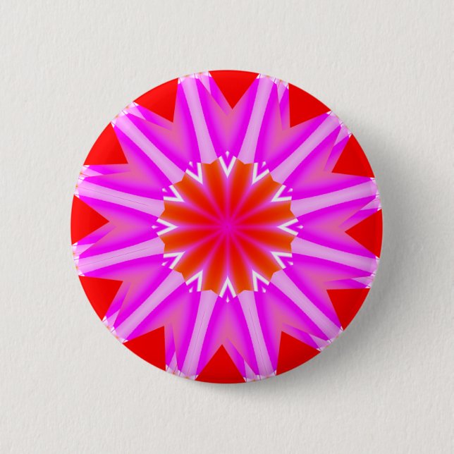 Fractal Mandala - 04 Pinback Button (Front)