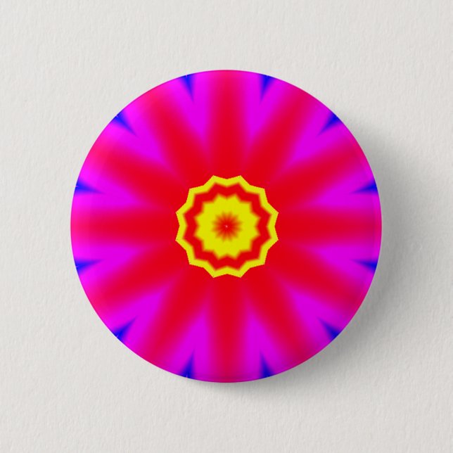 Fractal Mandala - 06 Pinback Button (Front)