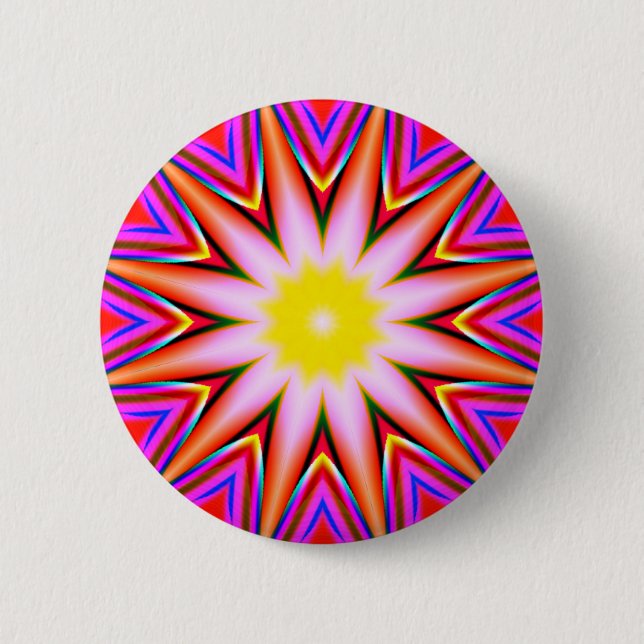 Fractal Mandala - 18 Button (Front)
