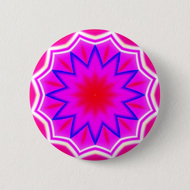 Fractal Mandala - 21 Pinback Button (Front)