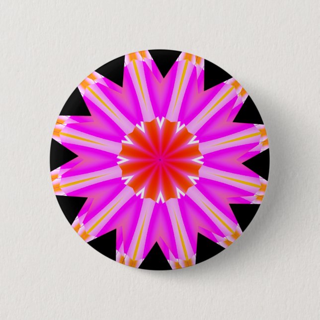 Fractal Mandala - 23 Pinback Button (Front)