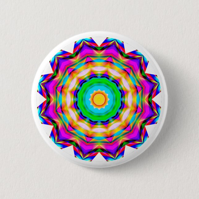 Fractal Mandala Button (Front)