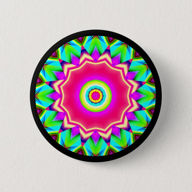 Fractal Mandala Button (Front)