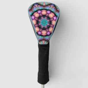 Fractal Mandala Floral Psychedelic Golf Head Cover