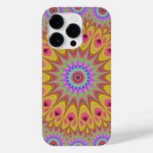 Fractal Mandala Floral Psychedelic Retro Case-Mate iPhone 14 Pro Case