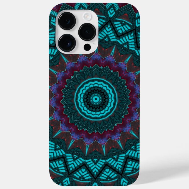 Fractal Mandala Geometric Circle Southwestern Case-Mate iPhone Case (Back)
