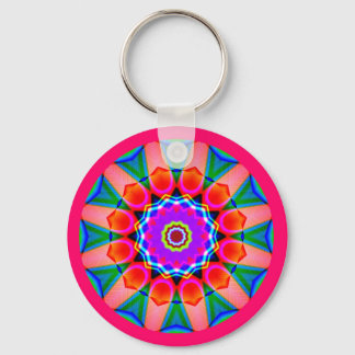Fractal Mandala Keychain