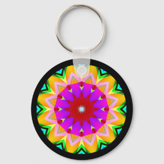 Fractal Mandala Keychain