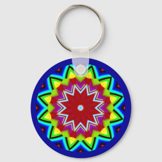 Fractal Mandala Keychain