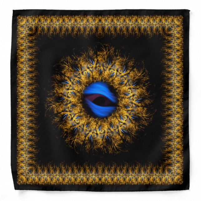 Fractal mandala king's eye bandana (Front)