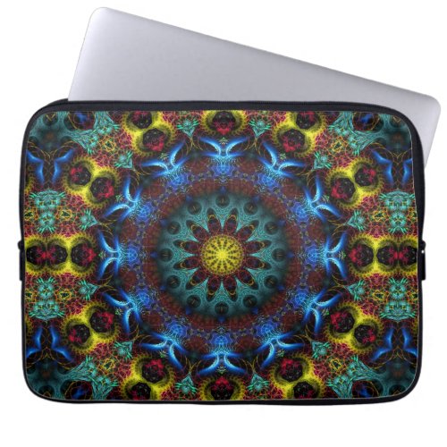 Fractal Mandala Lace Art Notebook Laptop Sleeve